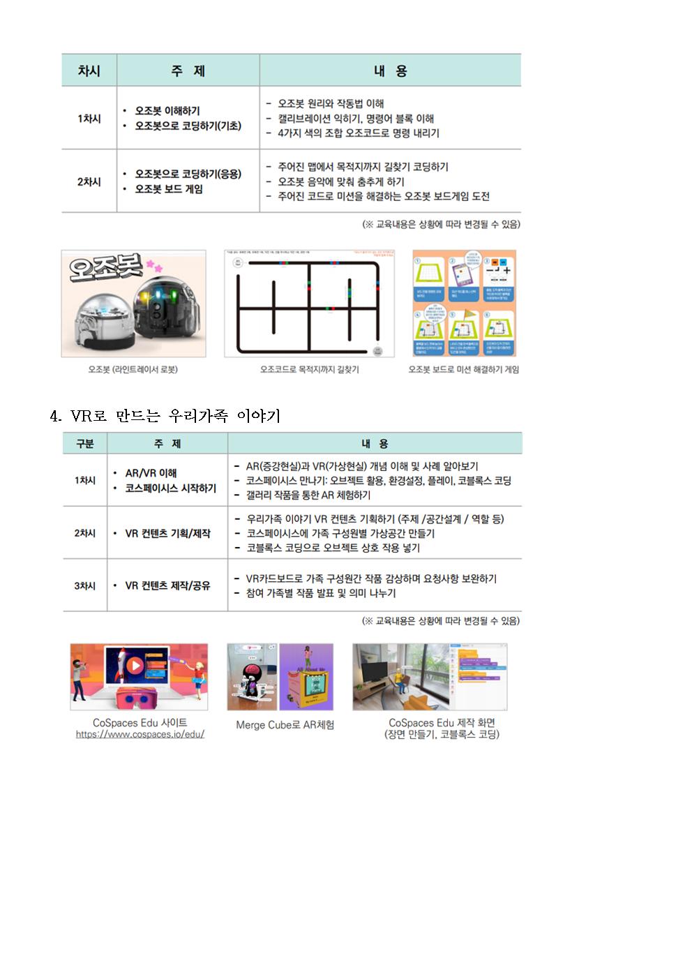 2024. 토요 SW·AI 가족교실(2기) 안내 가정통신문003