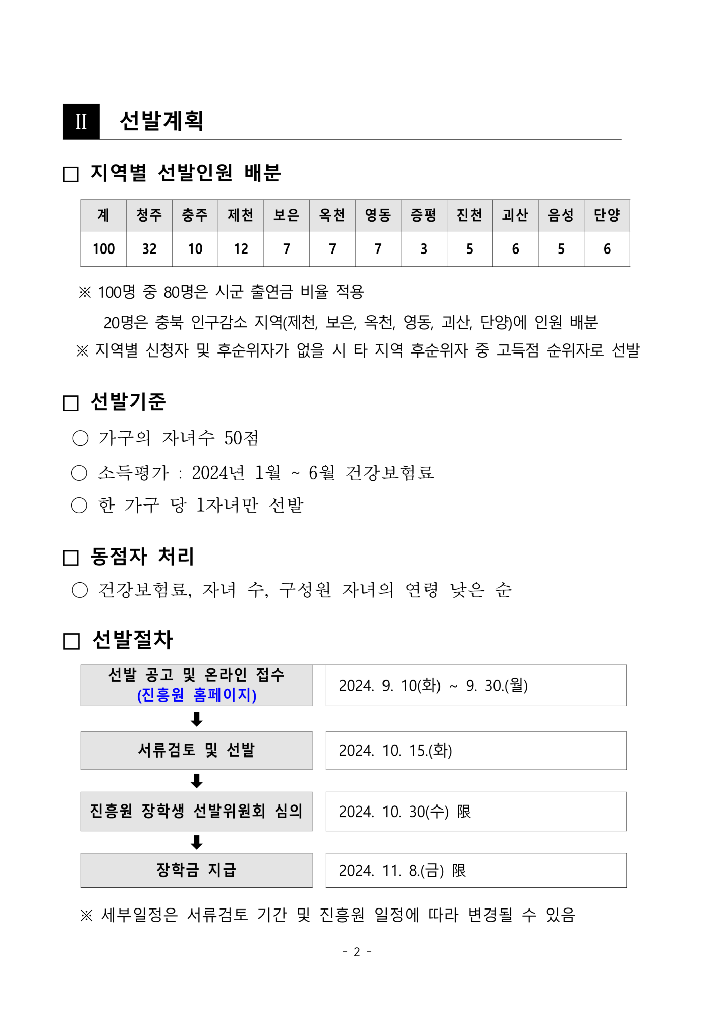 2024년 다자녀가족장학생 선발 공고문(평생교육진흥원)_2