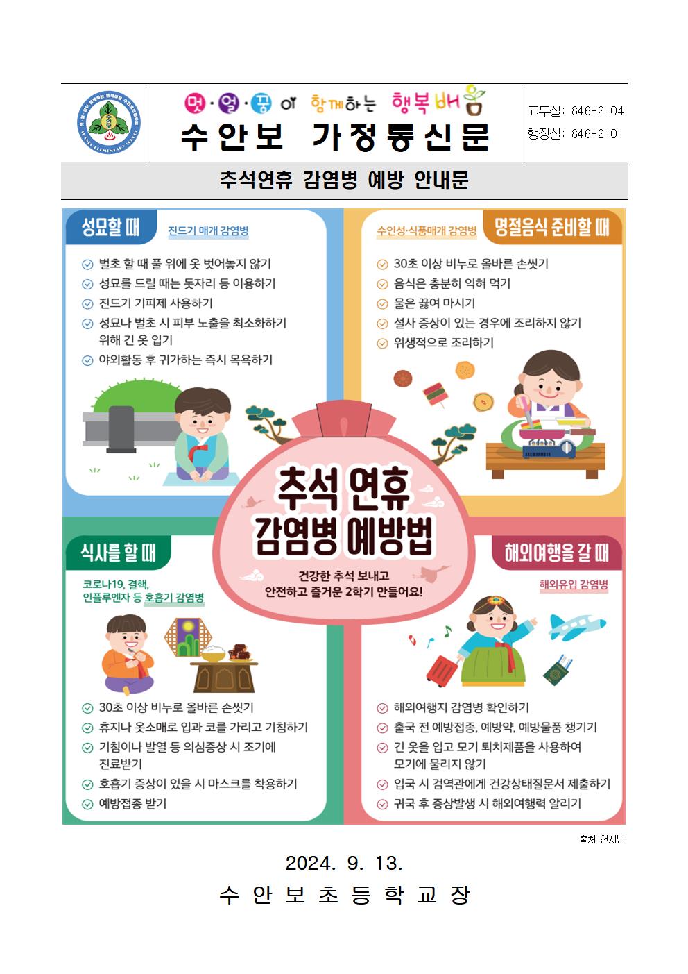 9월-감염병 예방 안내문(추석연휴 감염병 예방법)-240913