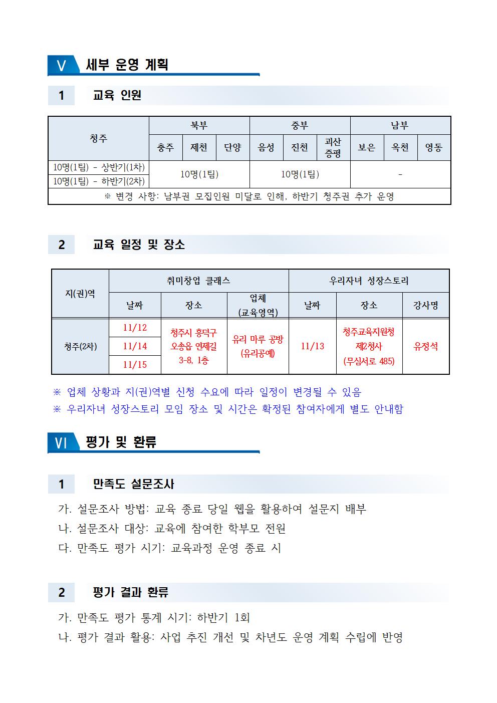 [청주성신학교-11392 (첨부) 충청북도특수교육원 특수교육과] 2024. 전환기 특수교육대상학생 학부모교육 운영 계획(청주 2차 변경)004