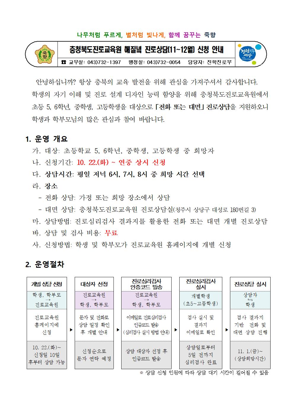 2024. 해질녘 진로상담(11~12월) 신청 안내장001