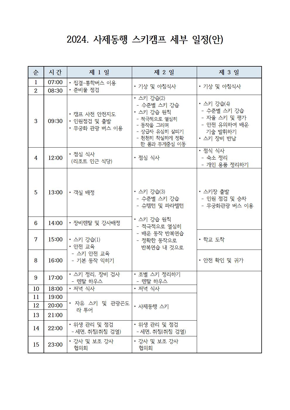 [가정통신문] 2024. 사제동행 스키캠프 희망 조사002