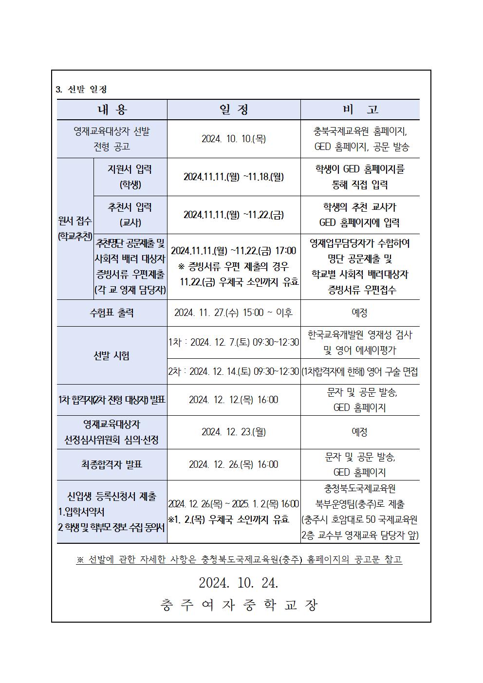 2025학년도충청북도국제교육원 부설영재교육원(충주) 영재교육대상자 선발 가정통신문002