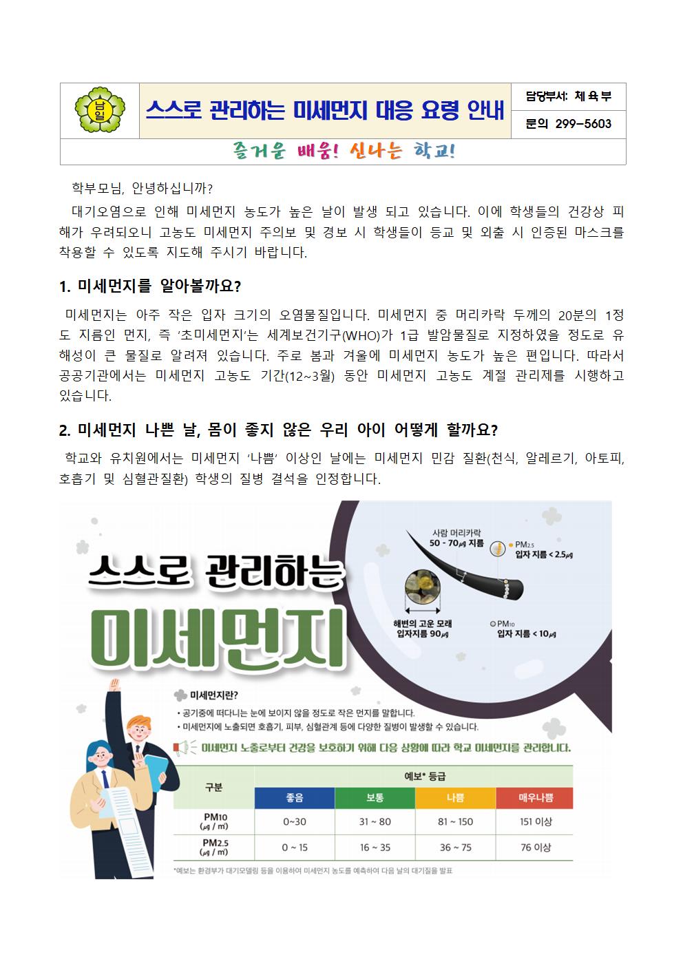 2024. 스스로 관리하는 미세먼지 대응 요령 안내문001