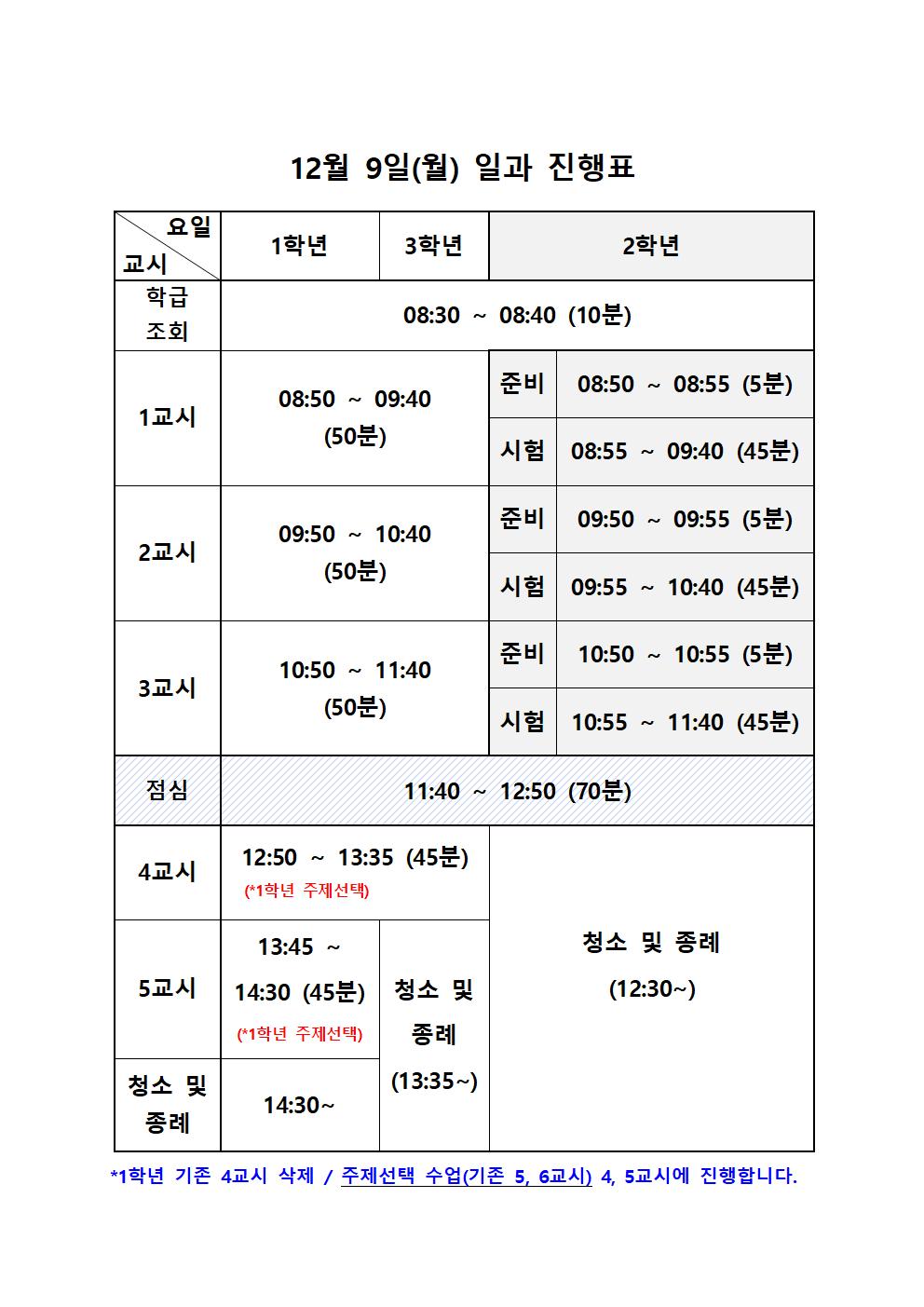 4회고사기간 일과진행표(24.12.09.-11.)001