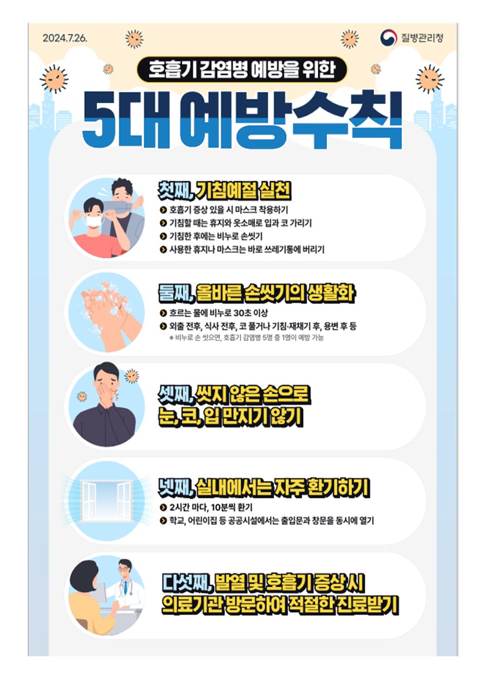 호흡기 감염병 및 백일해 예방 안내001