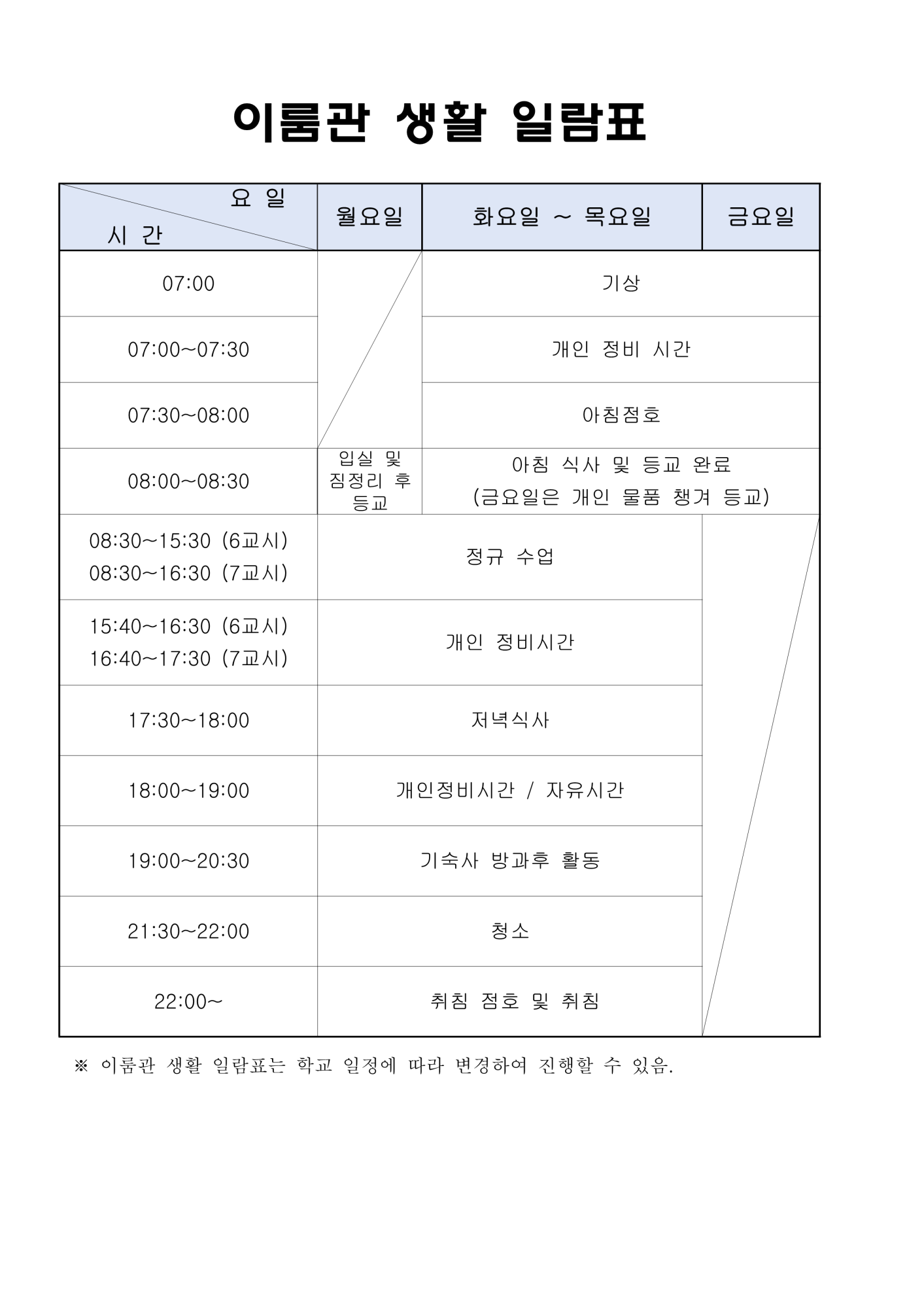 가정통신문(기숙사 입사 신청)_2