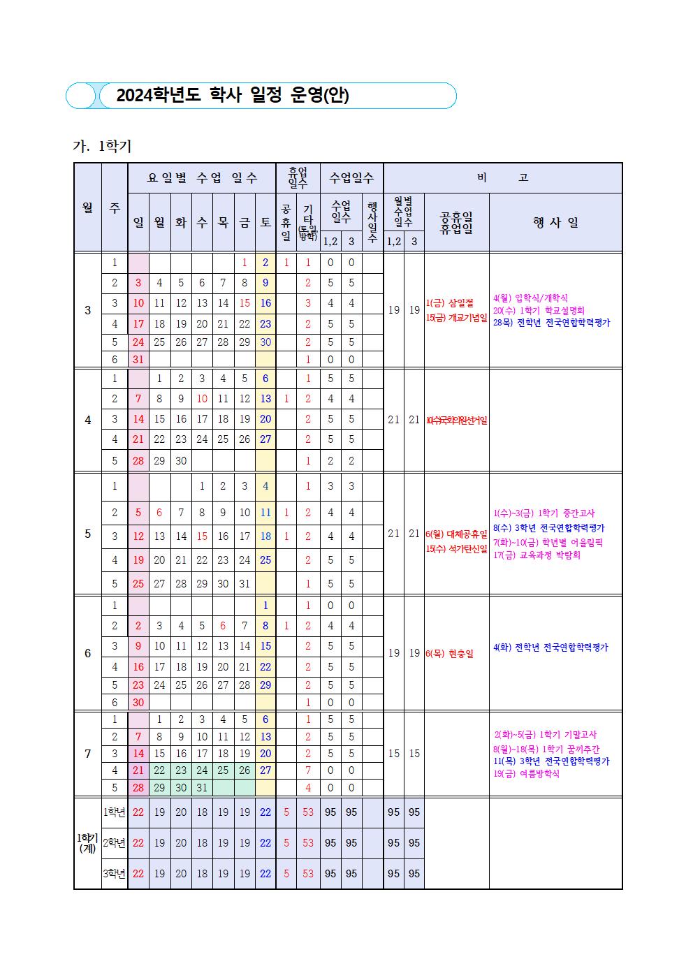 학사 일정001