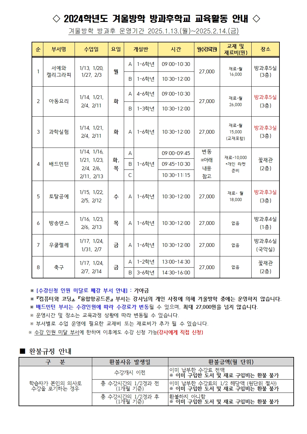 겨울방학 방과후001001