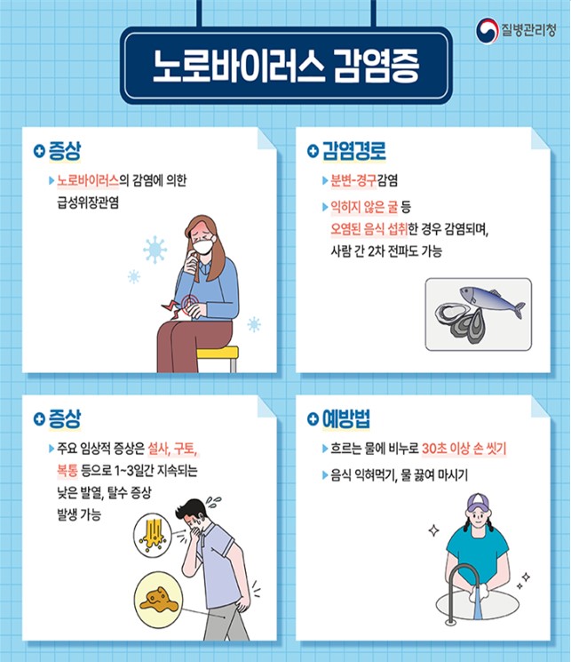 노로바이러스 감염증 예방 카드 뉴스