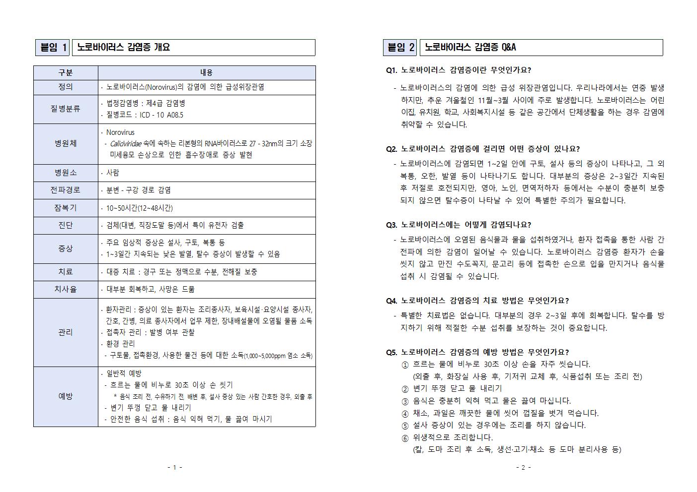 노로바이러스 감염증 예방수칙 안내문001