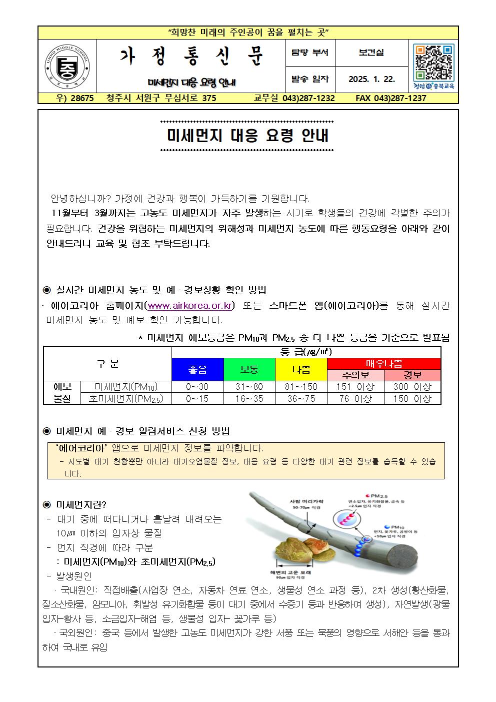 미세먼지 대응 요령 안내001