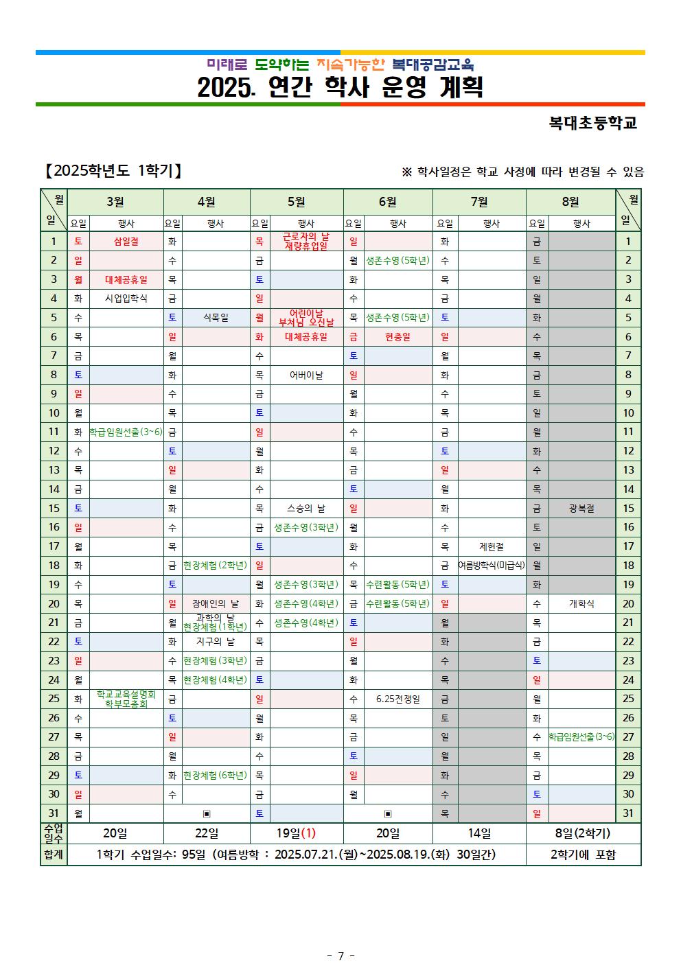 2025학년도 학사일정001