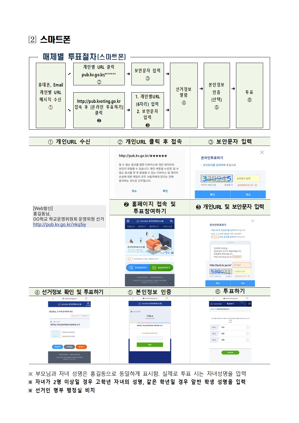 온라인투표시스템 매체별 투표방법 안내(2025학년도)002