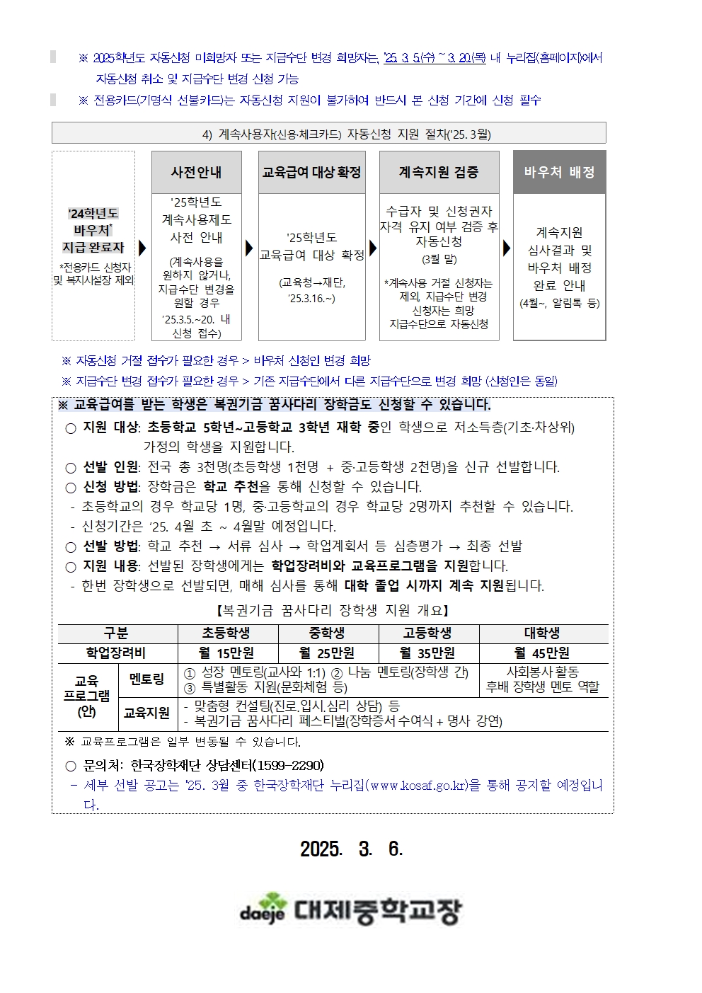 [가정통신문] 2025학년도 교육급여 바우처 안내 가정통신문002