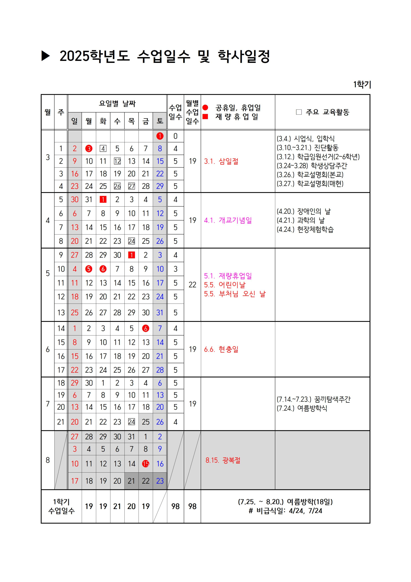 학사일정001