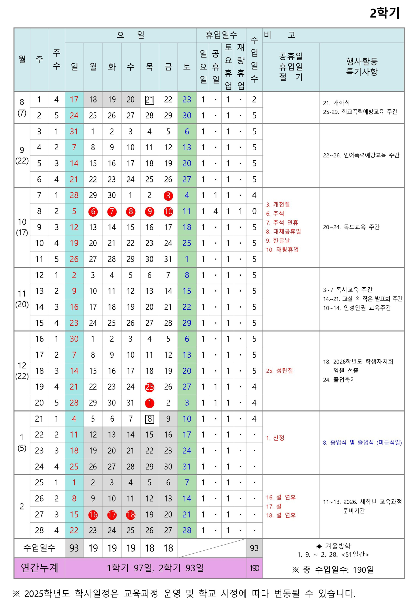 2025학년도 학사일정 안내-03.05.002