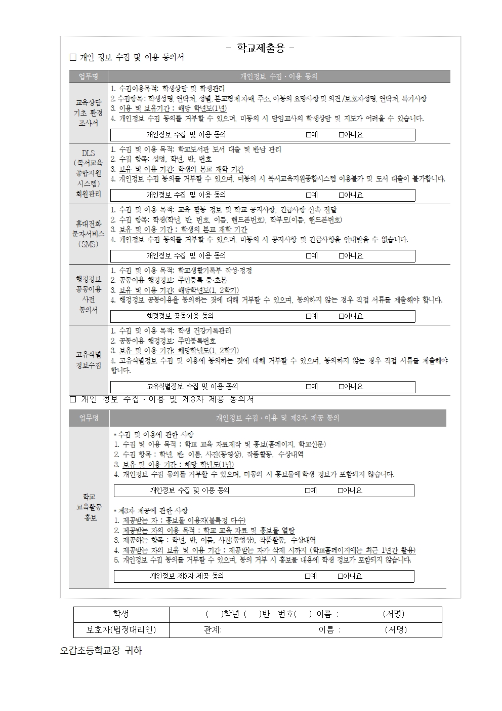 2025 개인정보 수집·이용·제공 동의 안내장002