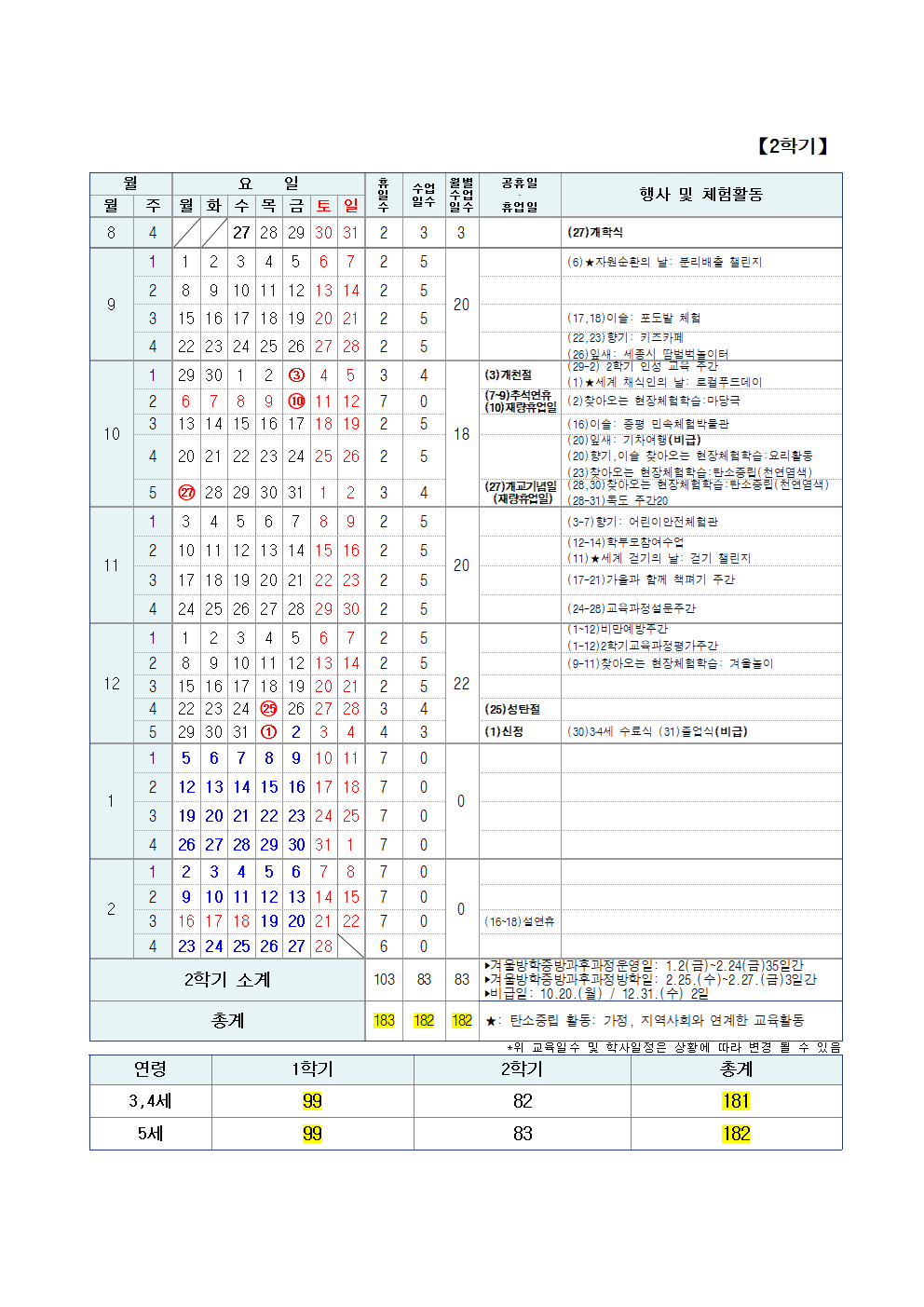 붙임 2025학년도 임시공휴일 지정 관련 수업일수 변경(안)_홈페이지용002