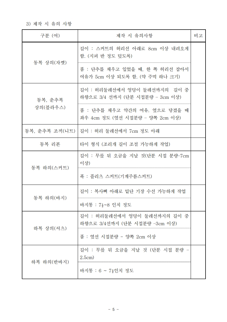 교복 디자인 사양서_5