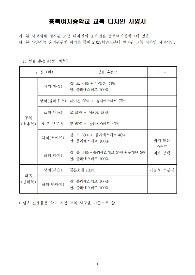 교복 디자인 사양서_1