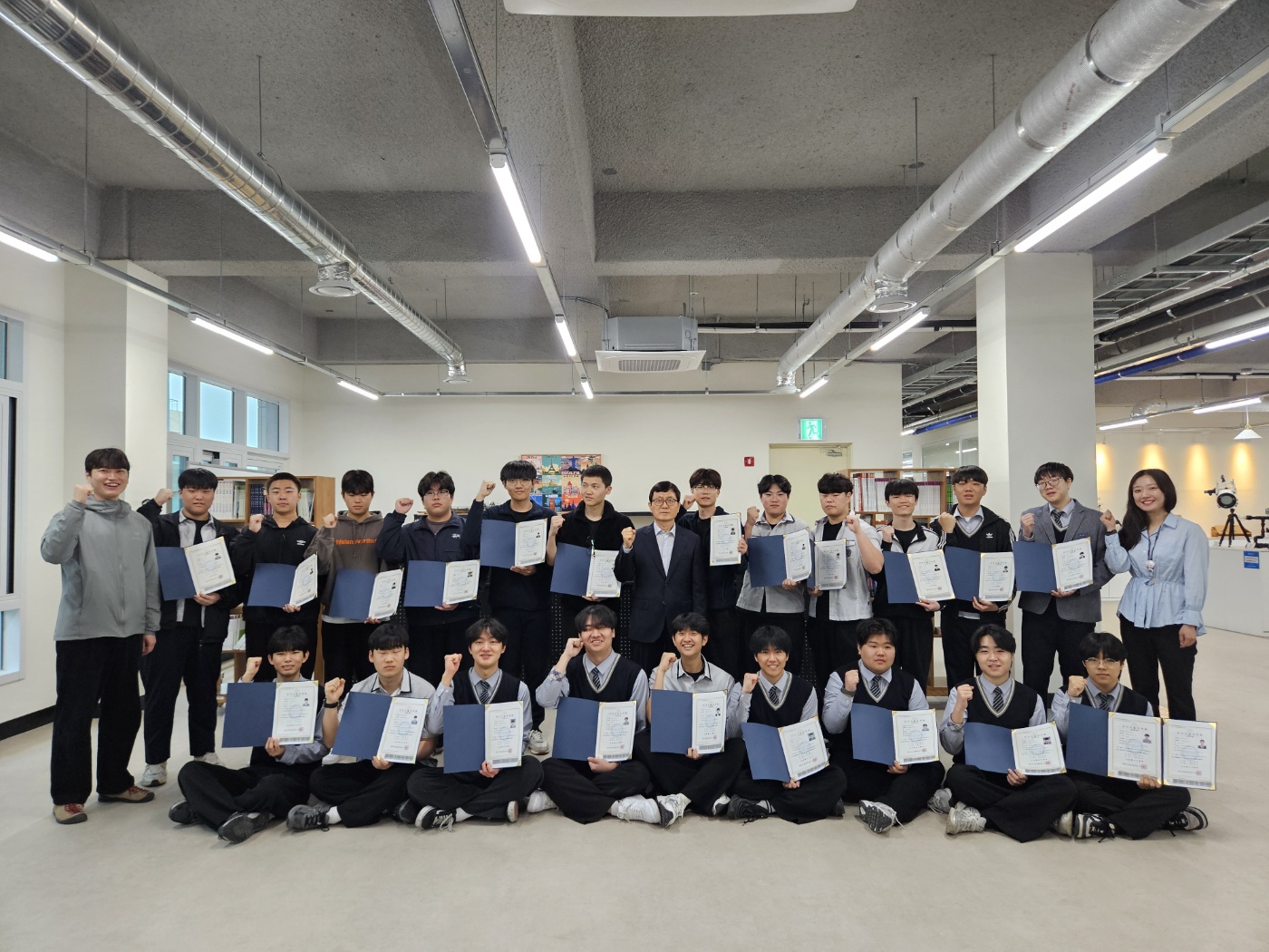청주공고, 산업기사 취득자 수료식(1)