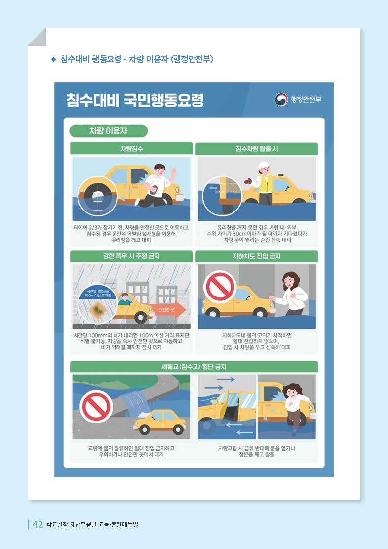 학교현장 재난유형별 교육훈련 매뉴얼(집중호우침수)_페이지_9