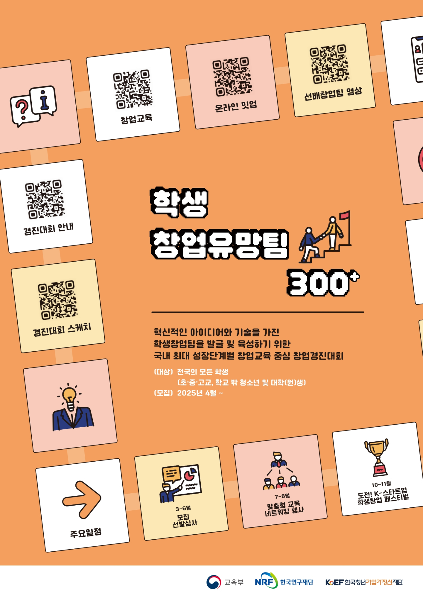 학생 창업유망팀 300+ 홍보용 포스터