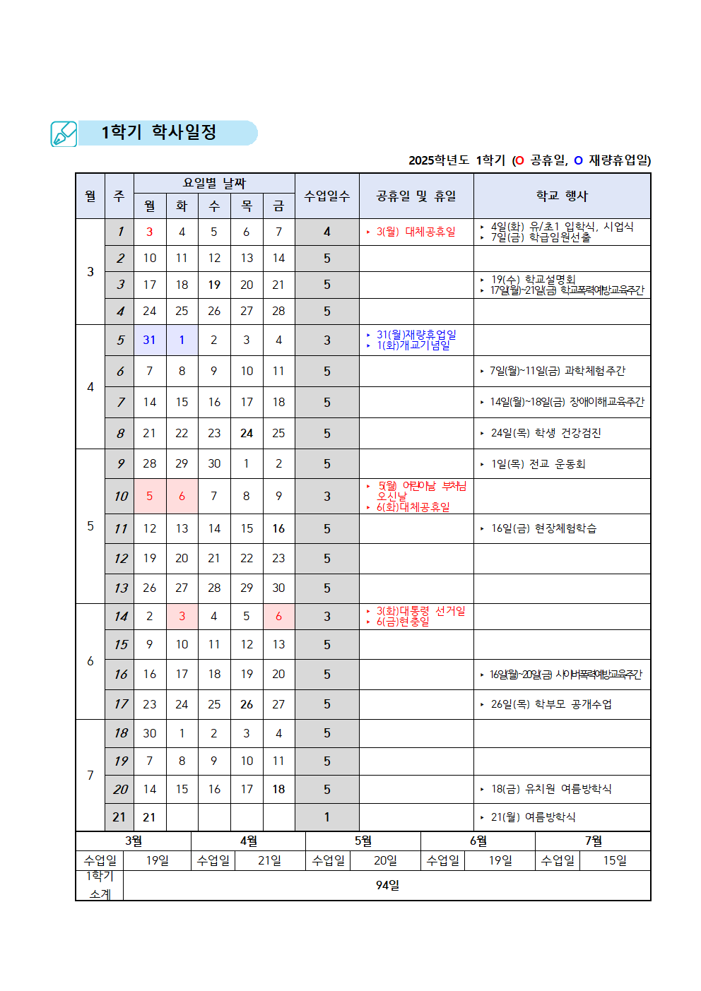 2025학년도 죽리초 학사일정001
