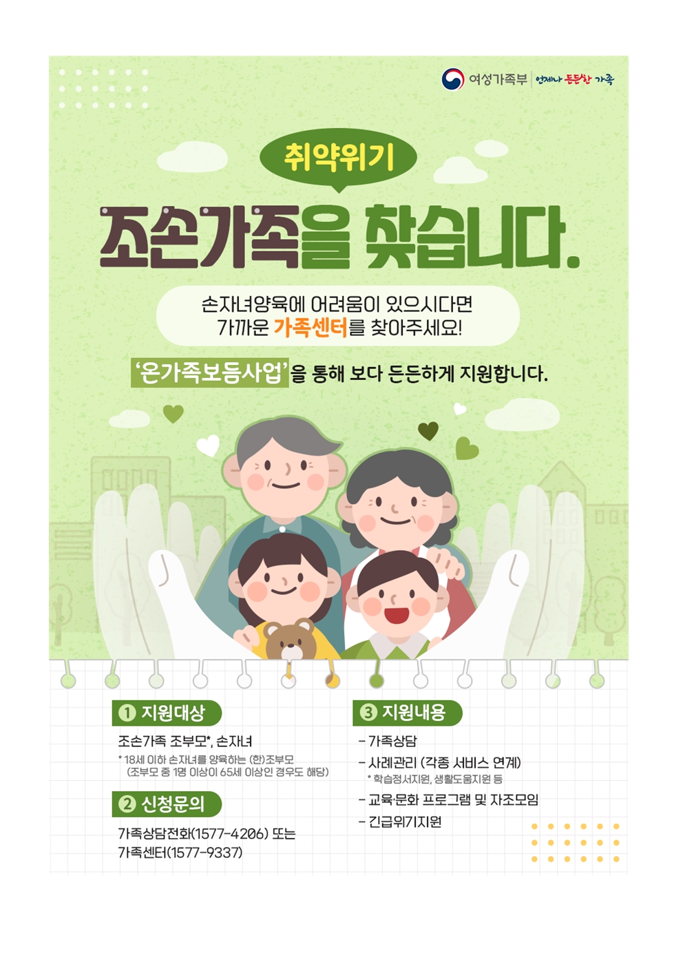 취약위기 조손가족 정책지원 안내(교육복지부)002