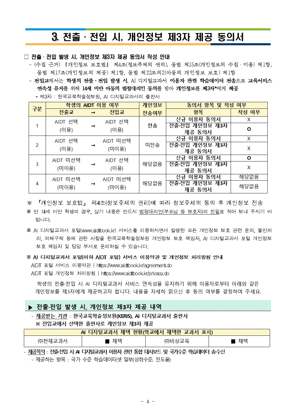 2025. AI 디지털교과서 법정대리인 위임장 작성 안내 가정통신문004