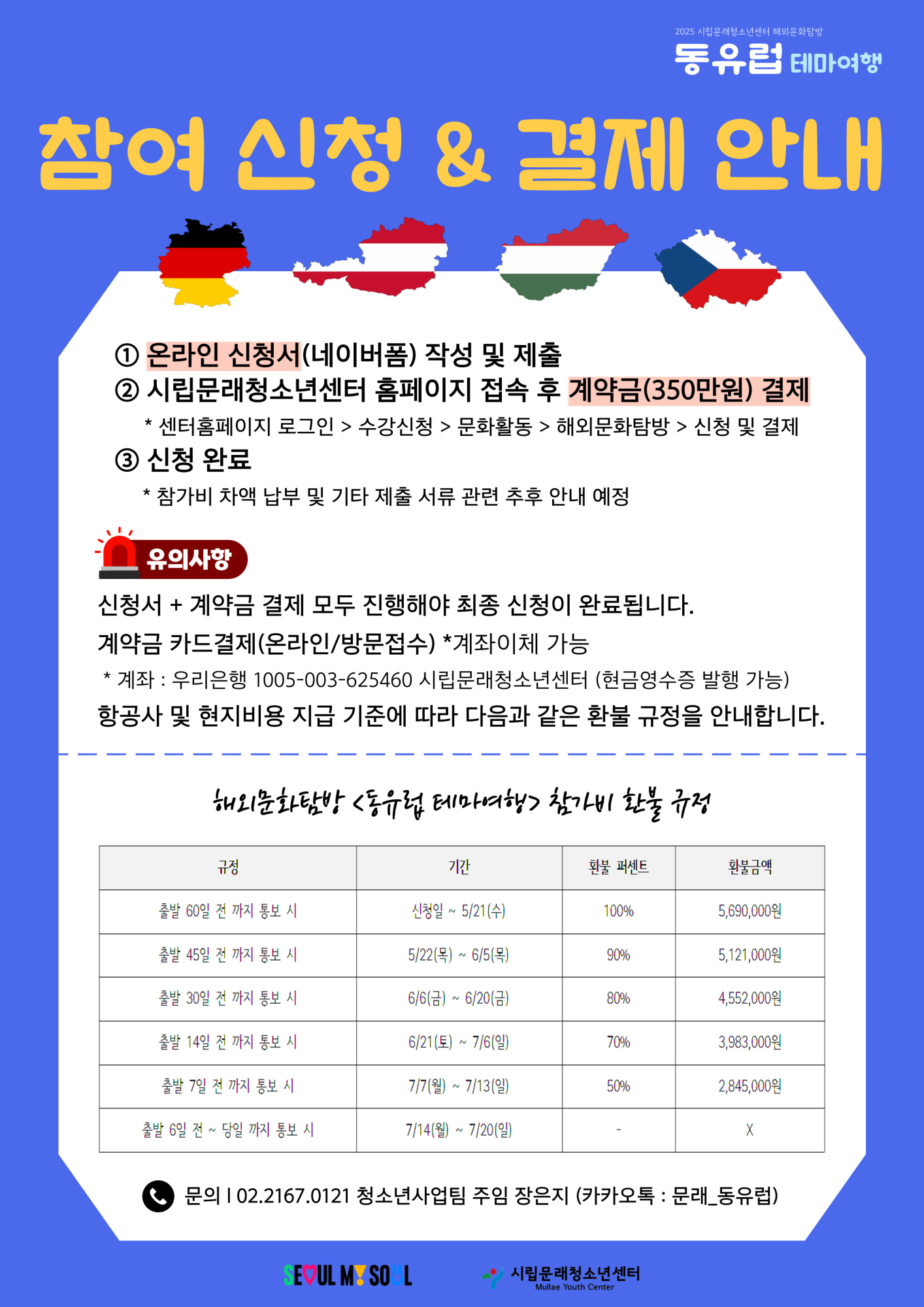 문래청소년센터_동유럽 해외문화탐방 모집 포스터 (2)