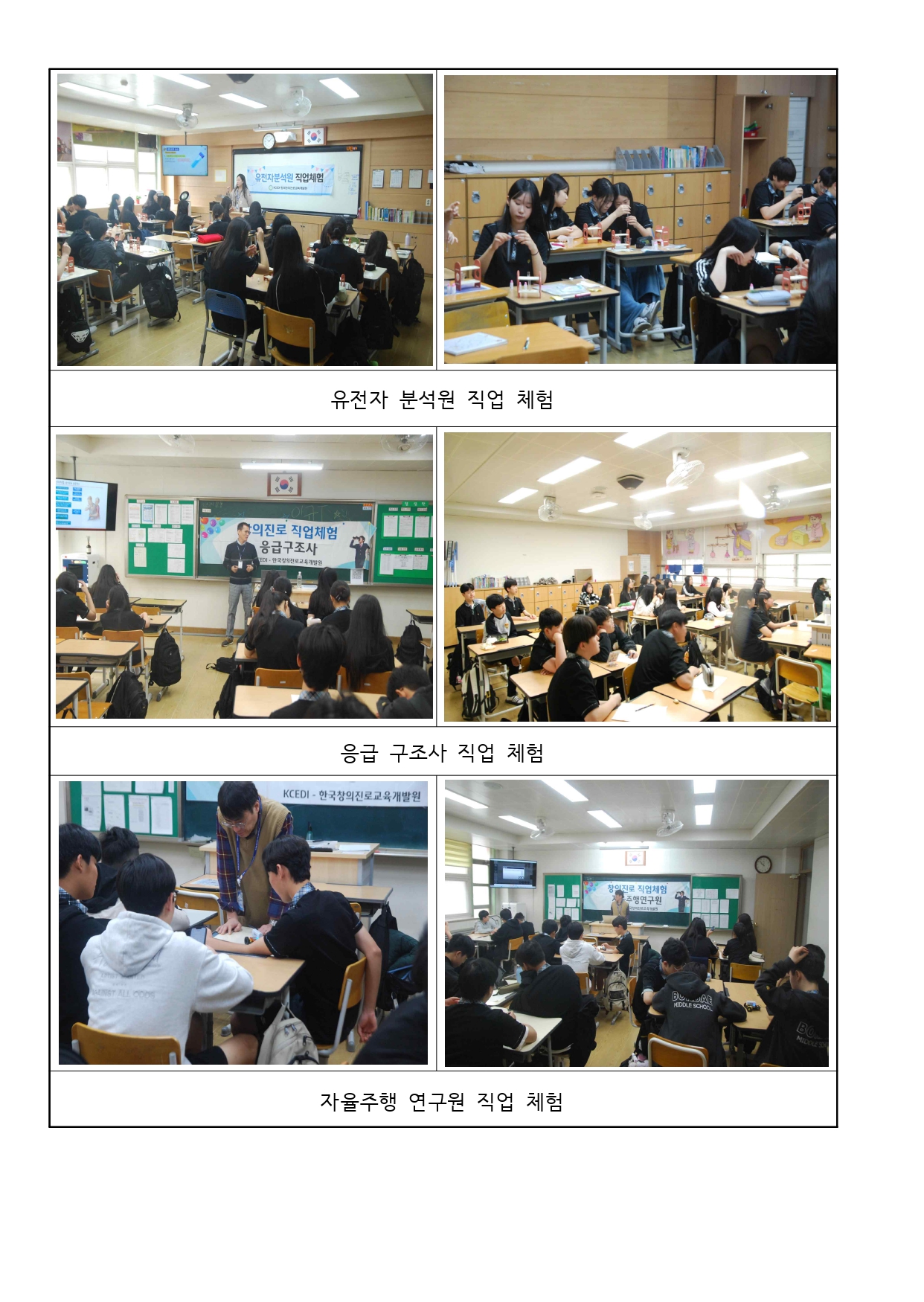 2, 3학년 유망직종 전문가와 함께하는 직업체험 사진 보고서_page-0003