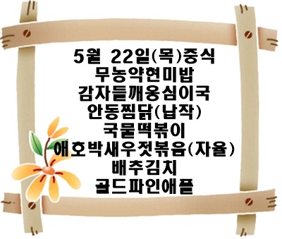 20250522 - 식단명(중)