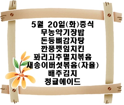 20250520 - 식단명(중)