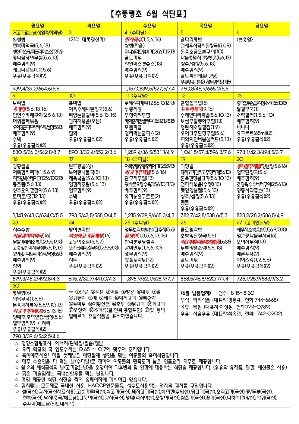 6월 영양소식(식단표,세계환경의날)002