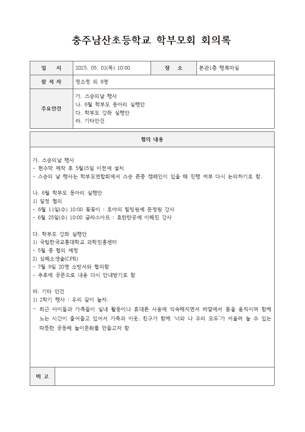충주남산초등학교 학부모회 회의록_20250501001