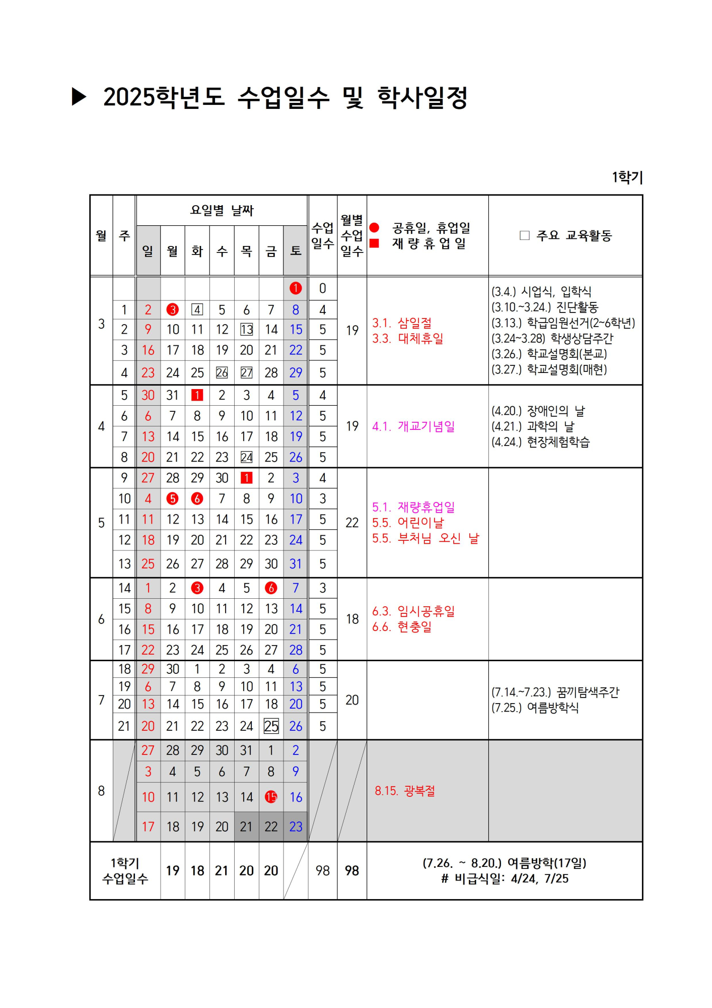 학사일정001