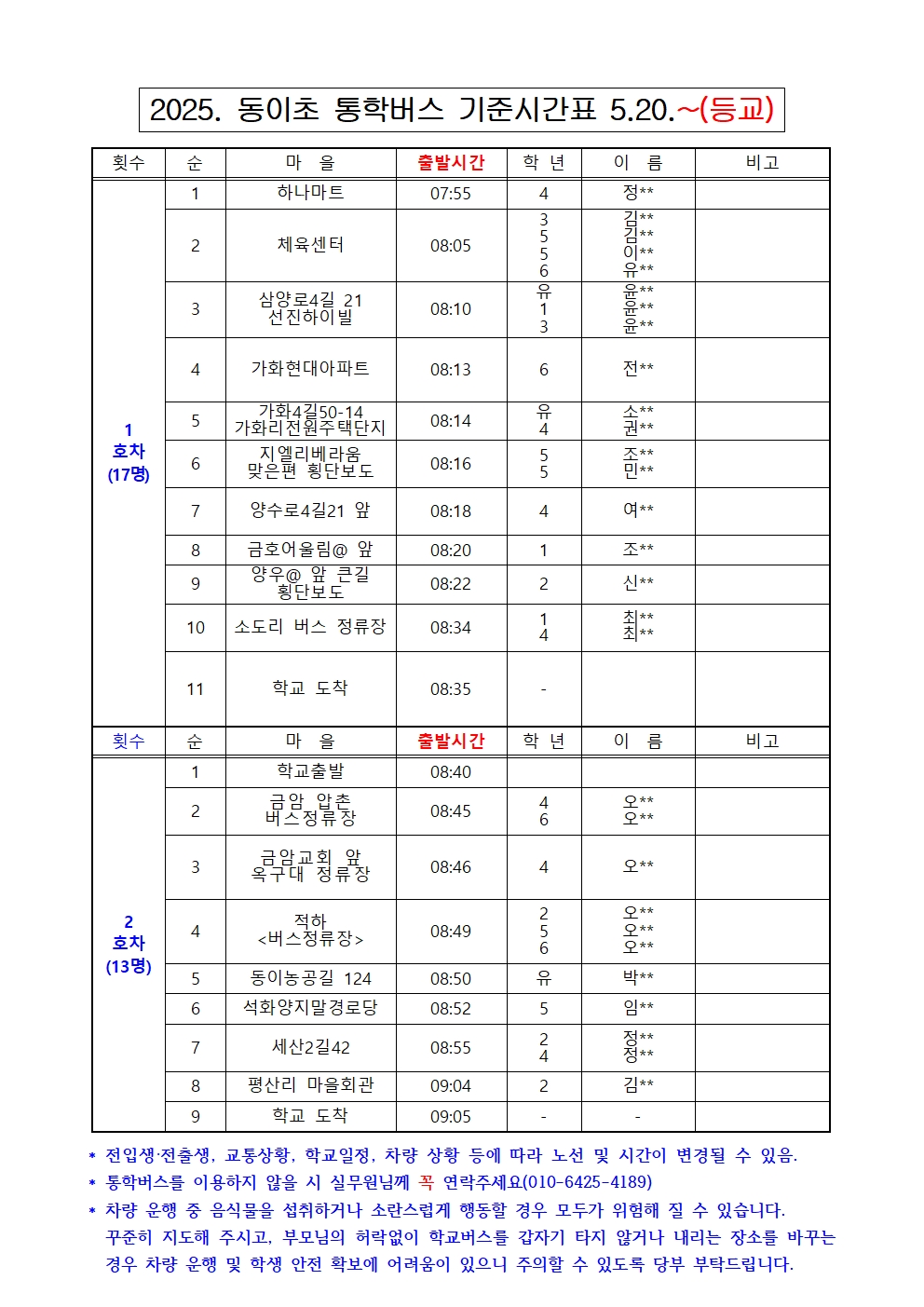 5.20 통학버스노선001