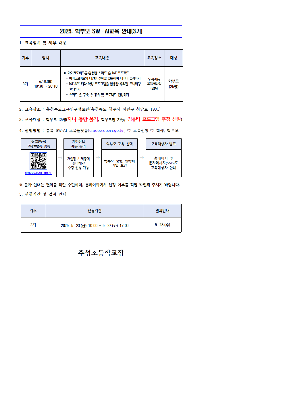 2025. 학부모 SW·AI 교육 운영 안내문(3기)001