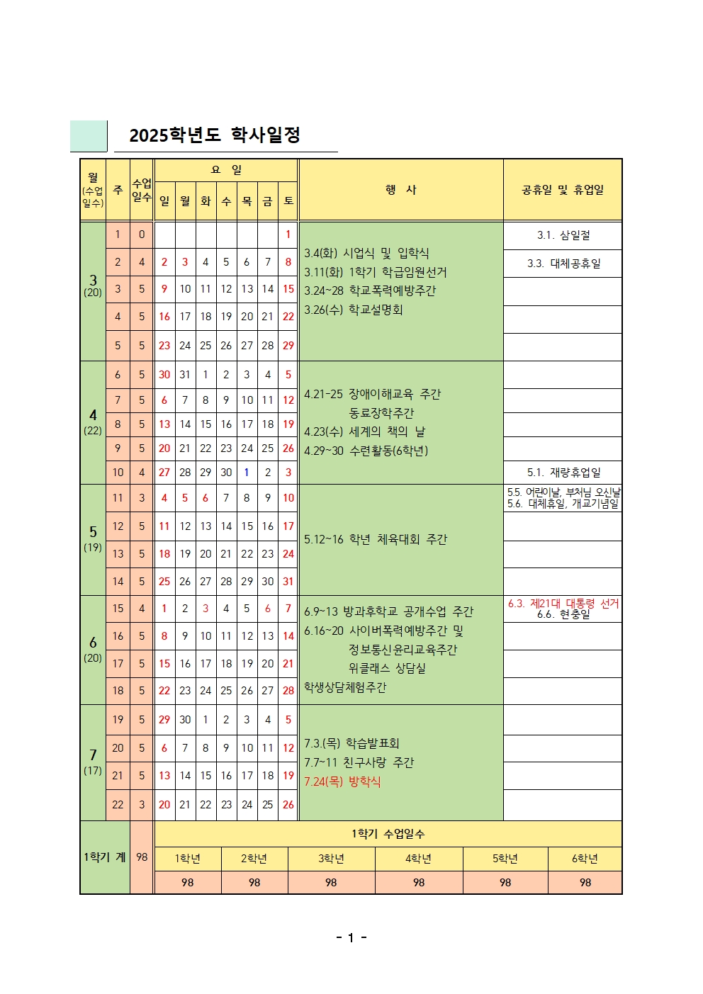 2025학년도 학사일정001