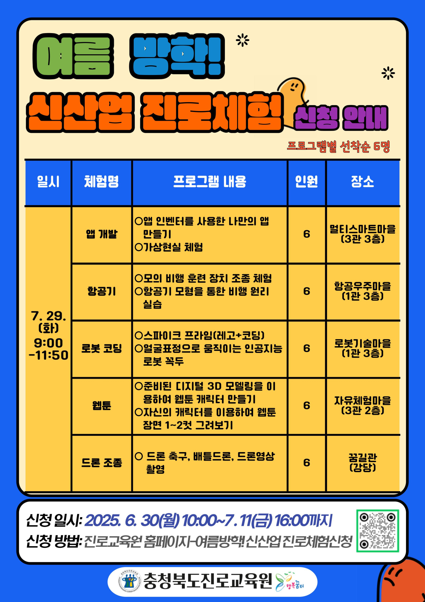 여름 방학 신산업 진로체험 신청 안내 게시물-이미지-3