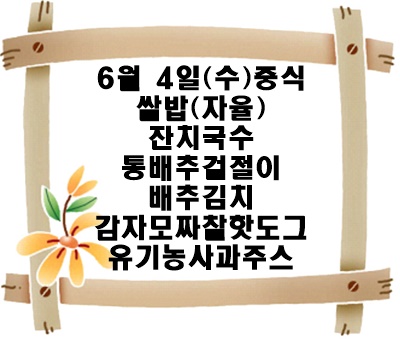 20250604 - 식단명(중)