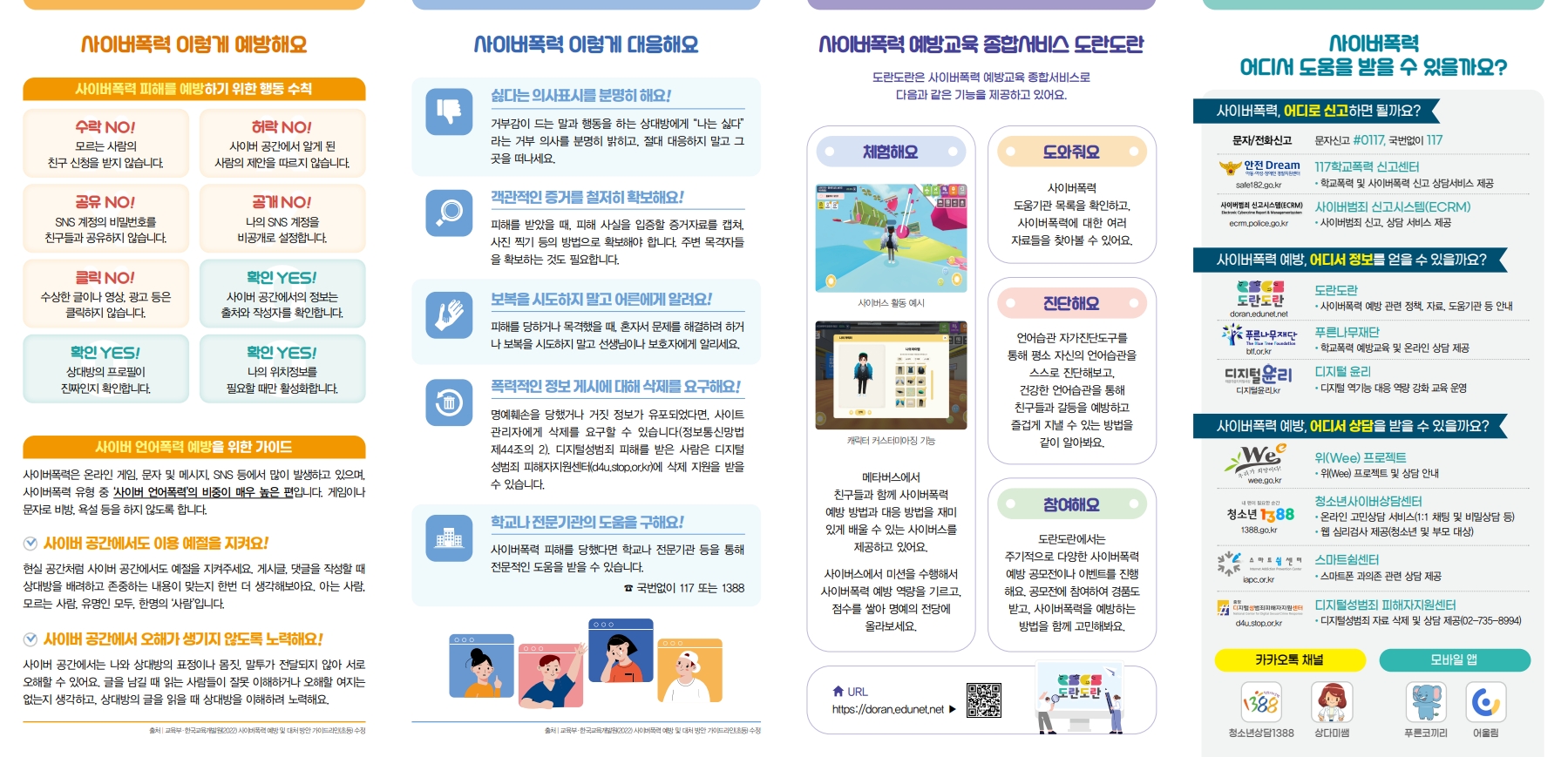 2025 사이버폭력 예방 및 대응 가이드(리플릿)_학생용_F_2