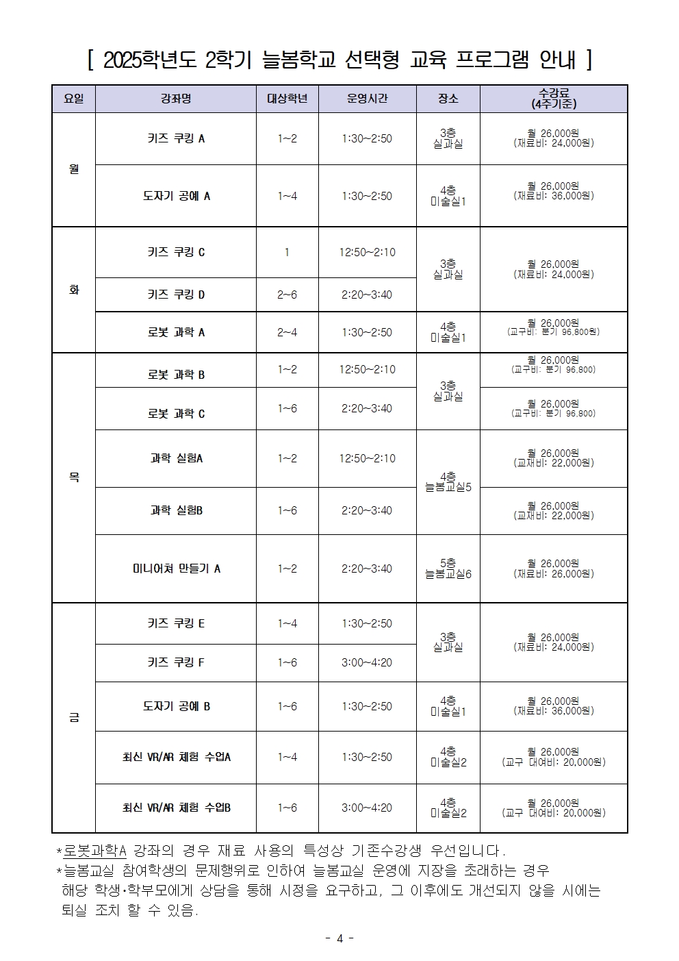 2025. 2학기 늘봄학교 수강 신청 안내장(1-2학년))004