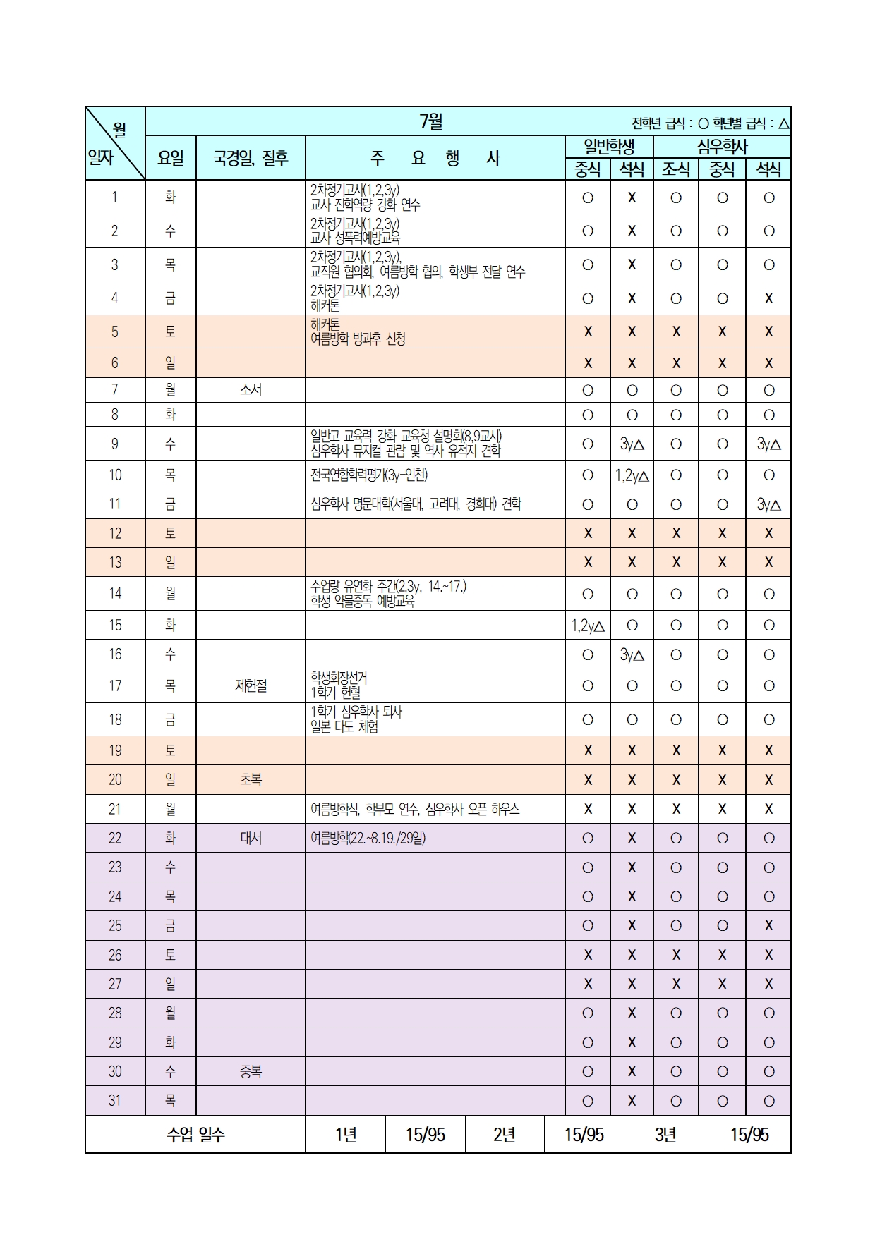 2025. 07월 학기 중 급식비 납부 안내002