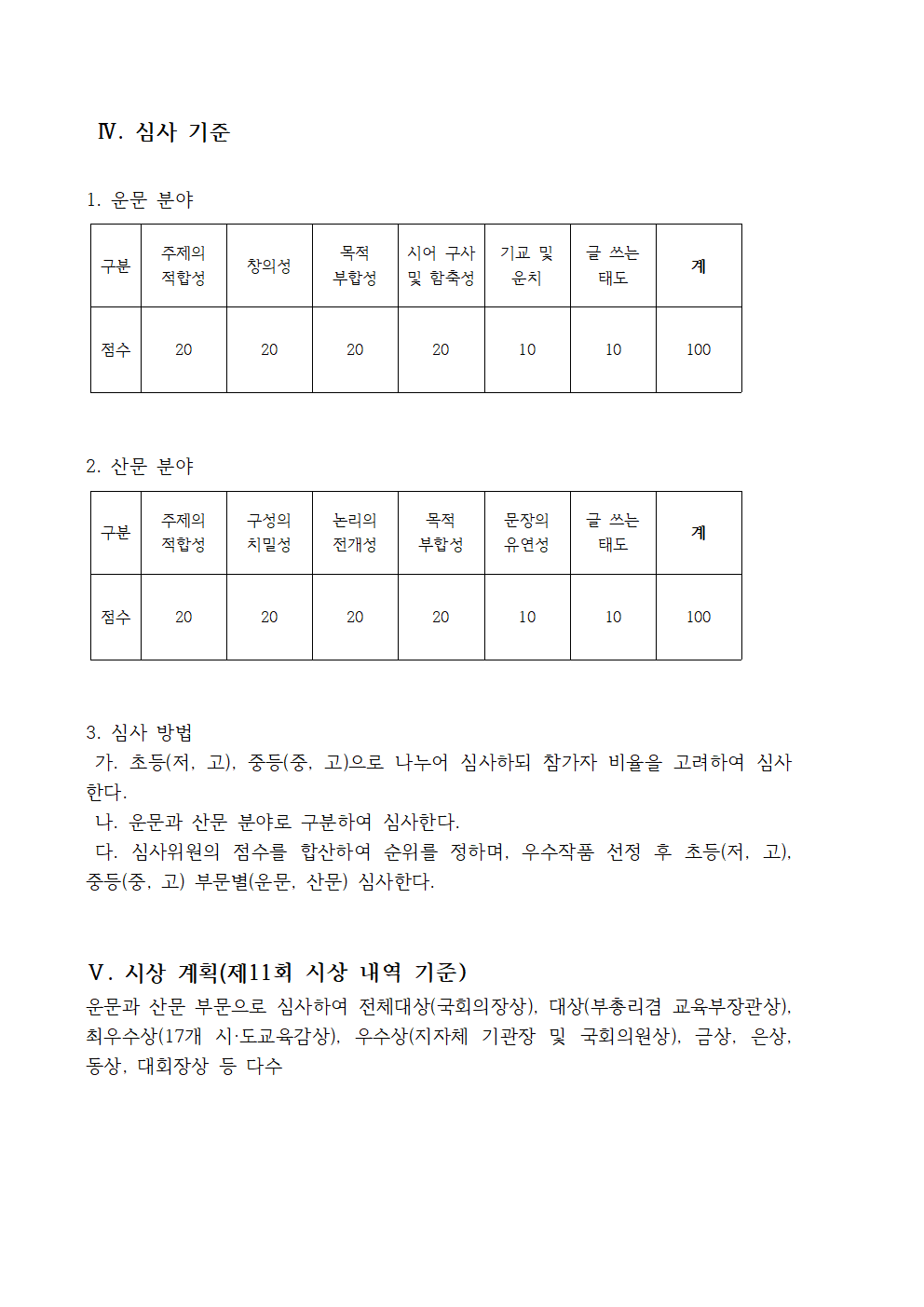 충청북도교육청 인성시민과_제12회 대회 행사계획(안)005