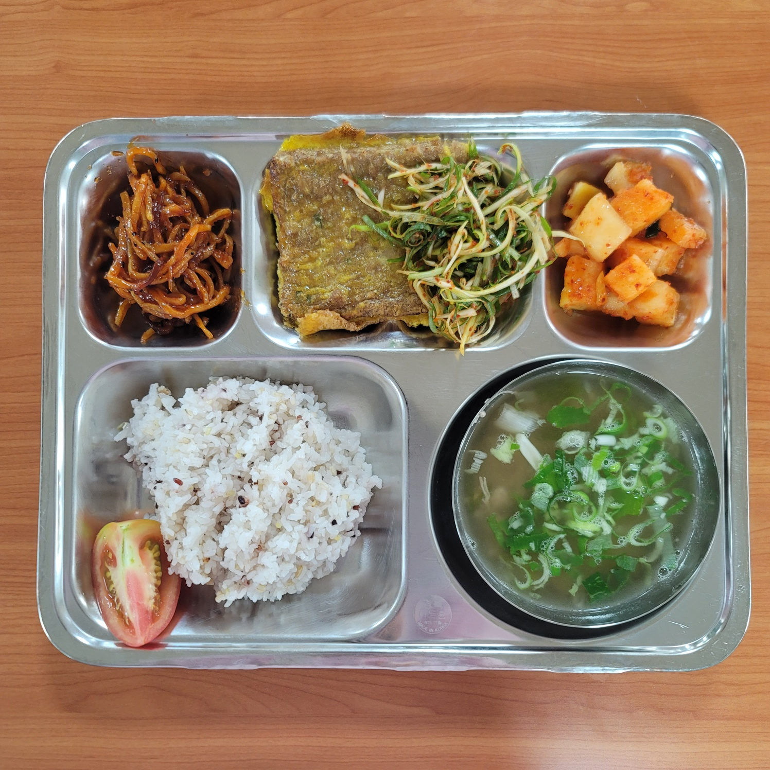 석식 식단 이미지