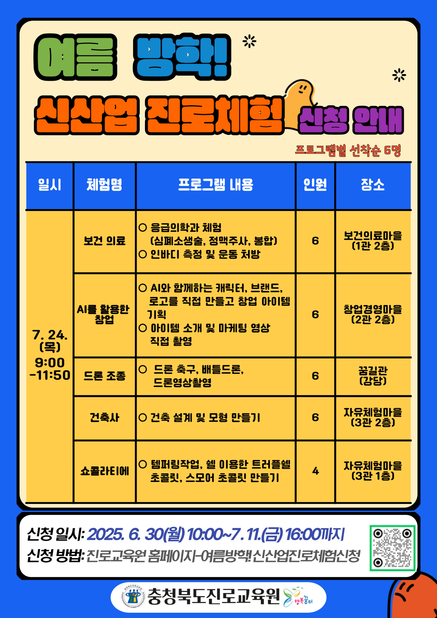 여름 방학 신산업 진로체험 신청 안내 게시물_3