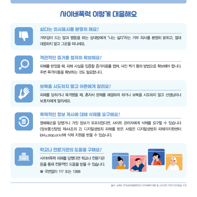 2025 사이버폭력 예방 및 대응 가이드(카드뉴스)_학생용_F_5